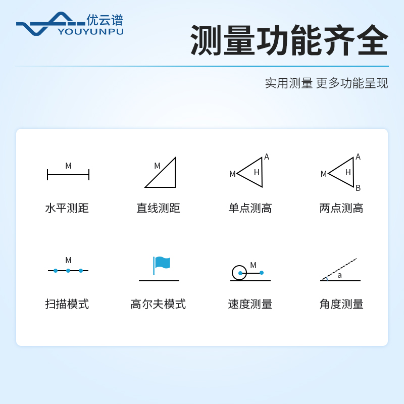 多功能高精度激光測距測高儀